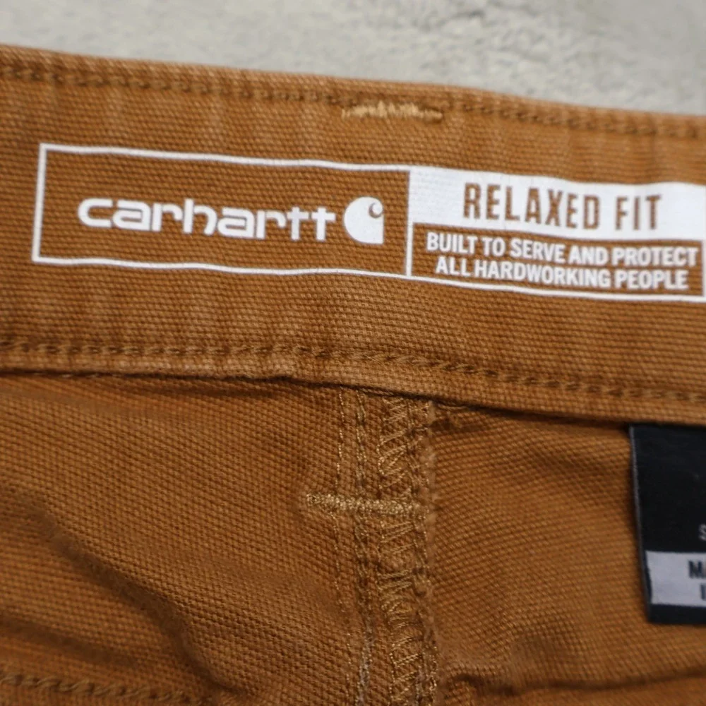 Carhartt Pants Womens 2 Short Brown Essential Ashland Relaxed Fit Workwear 29x30